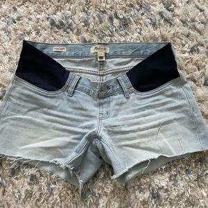 Madewell Maternity side panel shorts